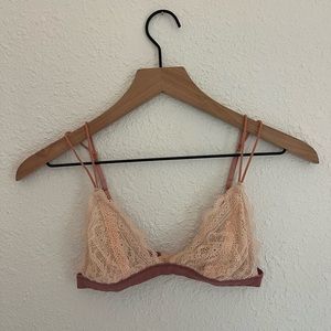 Urban Outfitters Blush and Mauve Bralette | Small